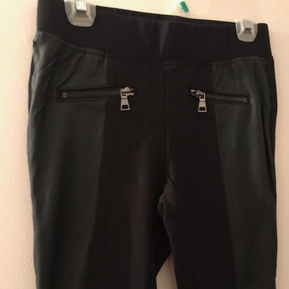 🍁5/30$!! Victoria's Secret Straight Leg Leather Detail Pants - Picture 7 of 11